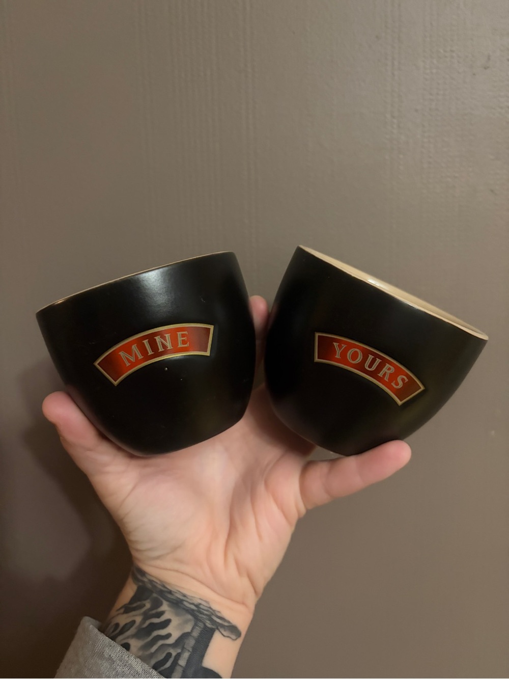 Baileys Irish Cream Mine & Yours Vintage Cups